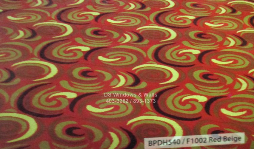 Spiral pattern F1002 Red Beige Pattern