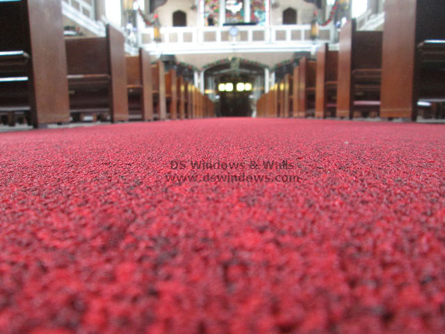 Red Broadloom Carpet For The Church Aisle: Ermita Manila Philippines