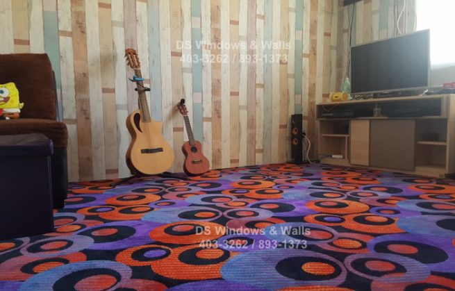 Kids Bedroom Carpet and Wallpaper Interior Design : Taguig Installation