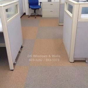 Alternating carpet tiles