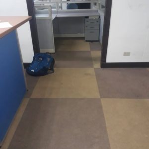 Carpet tiles needs replacing