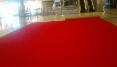 Mall Red Carpet Installation for Events and Exhibits at Festival Mall