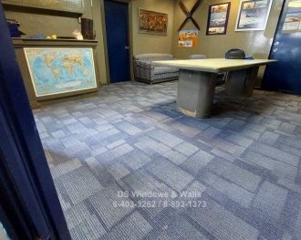 Office Carpet Tiles with Uneven Design - Makati Installation
