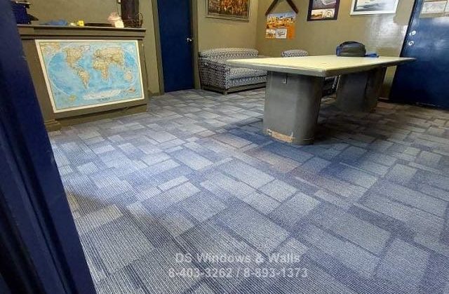 Office Carpet Tiles with Uneven Design - Makati Installation