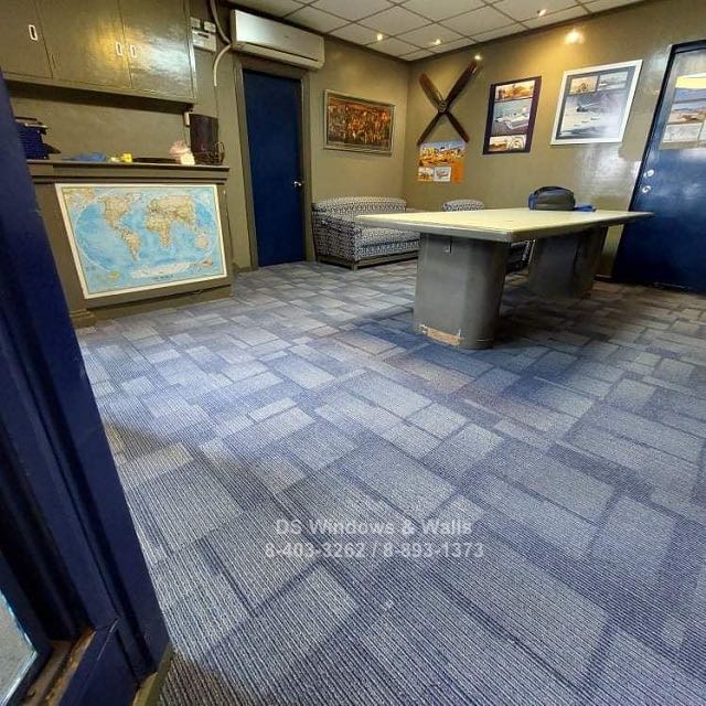 Office Carpet Tiles with Uneven Design - Makati Installation