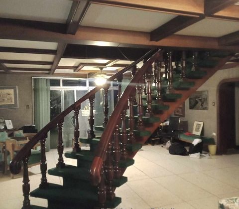 Green Staircase Runner