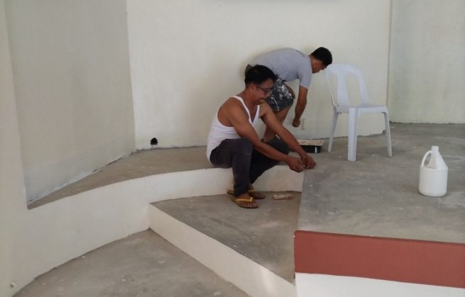 carpet tiles stage